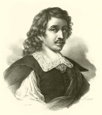 Eustache Le Sueur eller Lesueur, portræt (gravering) af French School