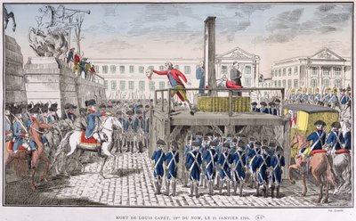 Henrettelse af Ludvig XVI (1754-93) 21. januar 1793 af French School