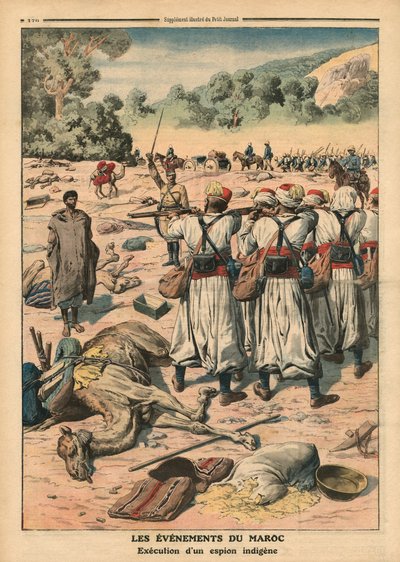 Henrettelse af en marokkansk spion, illustration fra 