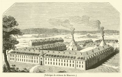 Moncenis krystalfabrik (gravering) af French School