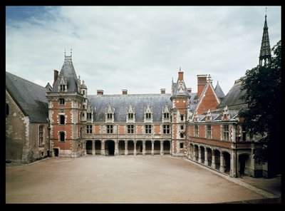 Facade af Ludvig XII-fløjen, 1498-1503 af French School