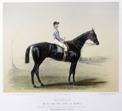 Berømt væddeløbshest - i "" The Centaur"" 1866 af French School