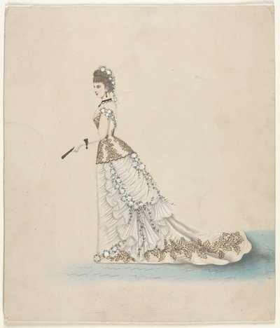 Fashion Study (designet til Worth) af French School