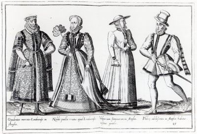 Mode under Tudor-perioden (gravering) af French School