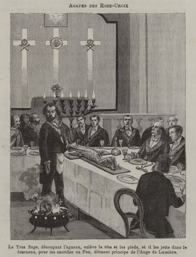 Rose Croix-festen (gravering) af French School
