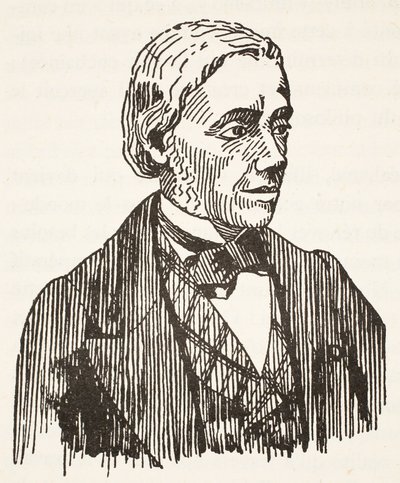 Felix Ravaisson, kopi af Boris Mestchersky (d.1957), illustration fra Histoire de la Nation Francaise, Sciences, bind I & II, af Gabriel Hanotaux (1853-1944), 1924 af French School