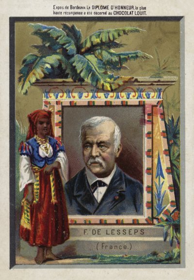 Ferdinand de Lesseps, fransk iværksætter og kanalbygger af French School