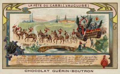 Festival of the Carri, Vaucluse, Frankrig (chromolitho) af French School