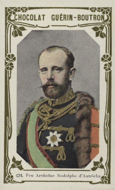 Afdøde ærkehertug Rudolf af Østrig (farvet foto) af French School
