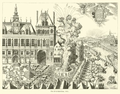 Midsommerbrand, 1615 af French School