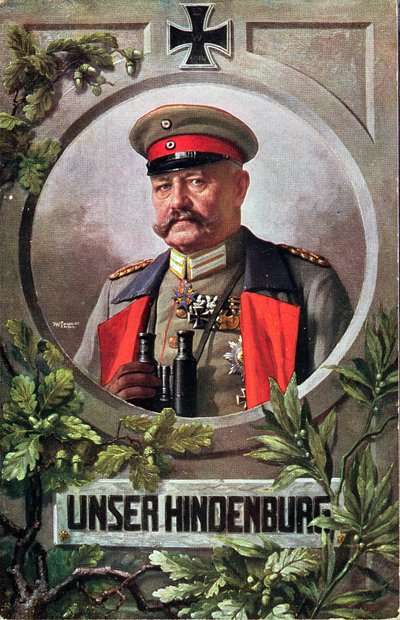 Feltmarskal Paul von Hindenburg (1847-1934) af French School