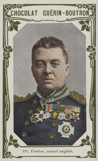 Fischer, britisk admiral (farvet foto) af French School