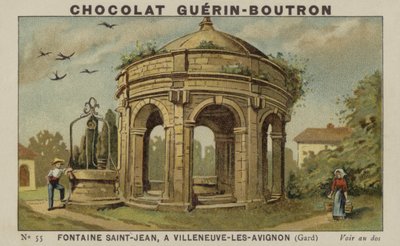 Fontænen Saint-Jean, i Villeneuve-les-Avignon, Gard af French School