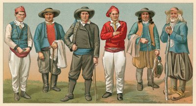 Frankrig kostume af French School