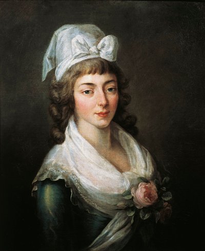 Frankrig, Paris, Versailles, Portræt af Madame Roland (Marie-Jean Roland de la Platiere af French School