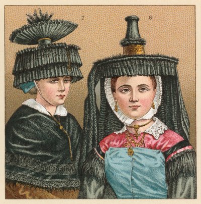 Frankrig XIXth Cent Costume af French School