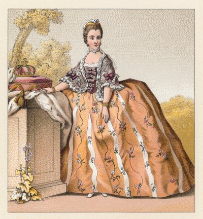 Frankrig XVIIIth Cent kostume af French School