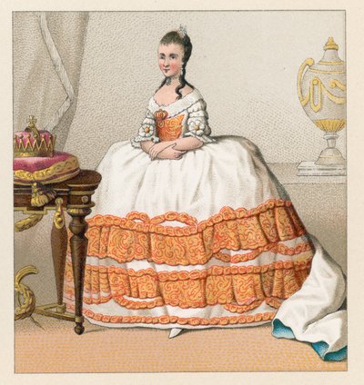 Frankrig XVIIIth Cent kostume af French School