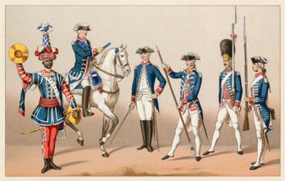 Frankrig XVIIIth Cent kostume af French School