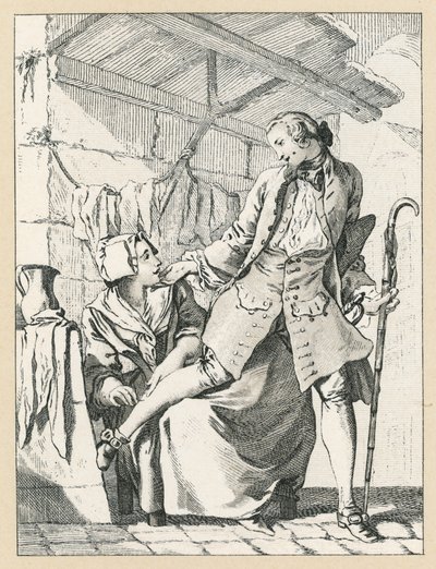Frankrig XVIIIth Cent kostume af French School