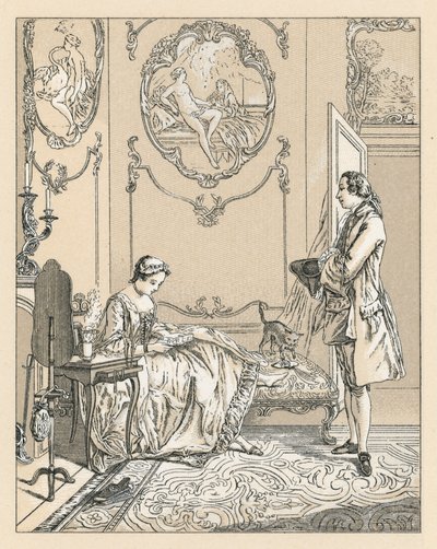 Frankrig XVIIIth Cent kostume af French School