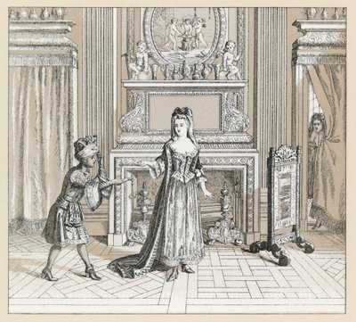 Frankrig XVIIth Cent kostume af French School