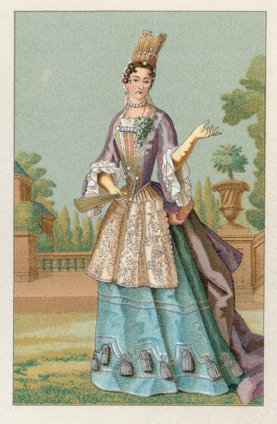 Frankrig XVIIth Cent kostume af French School