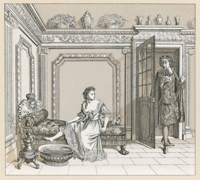 Frankrig XVIIth Cent kostume af French School
