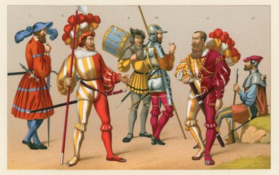 Frankrig XVIth Cent kostume af French School