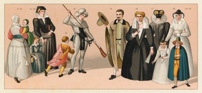 Frankrig XVIth Cent kostume af French School