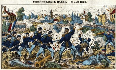 Fransk-preussisk krig - Slaget ved Sainte-Barbe (slaget ved Noisseville) 31. august af French School