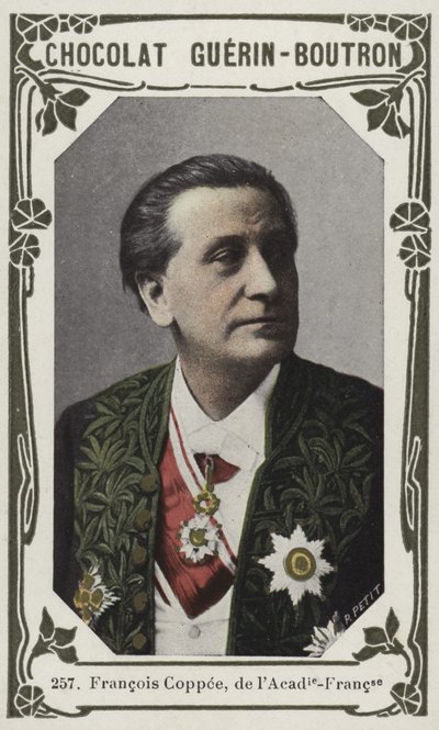 Francois Coppee, fra Academie-Francaise (farvet foto) af French School
