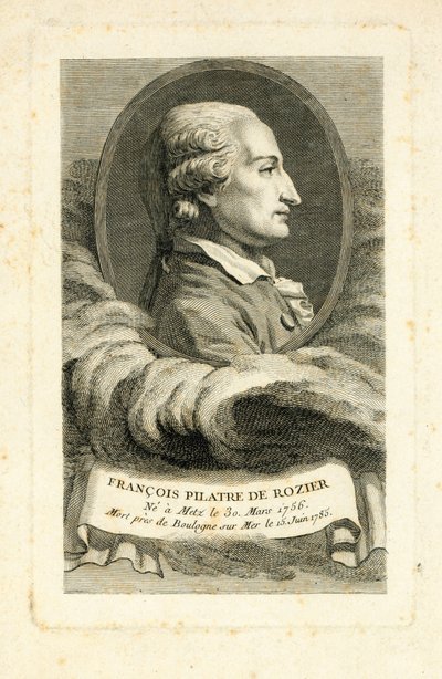 Francois Pilatre de Rozier, ca. 1785 af French School