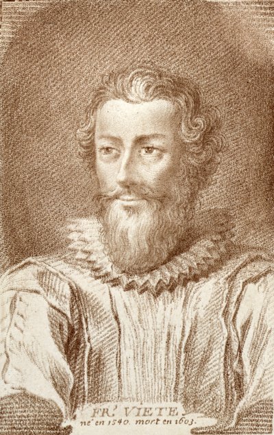 Francois Viete (1540-1603), illustration fra Histoire des Mathematiciens af Alexandre Saverien (1720-1805), udgivet i Paris 1766 af French School