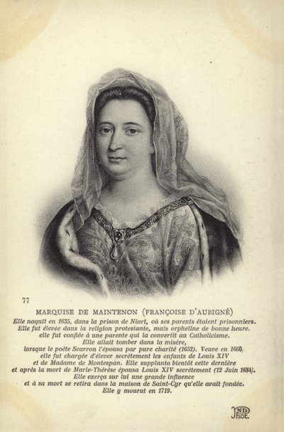 Francoise d Aubigne af French School