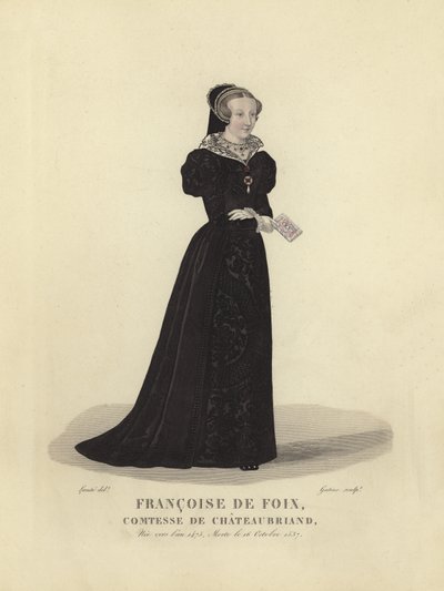 Francoise de Foix, grevinde af Chateaubriand af French School
