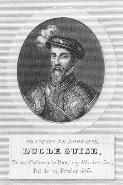 Francois de Lorraine, hertug af Guise (gravering) af French School