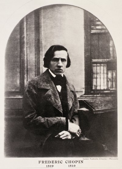 Frederic Chopin (1810-49) indgraveret fra en daguerrotypi (fotogravure) af French School
