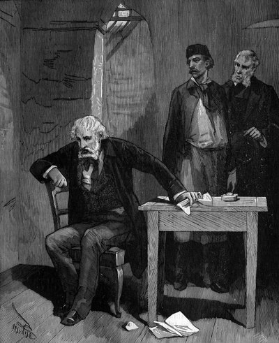 Frederic Sauvage (1786 - 1857), fransk opfinder i et hus i slutningen af sit liv. af French School