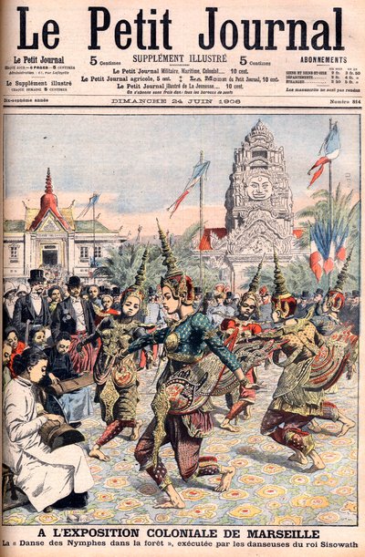 Fransk koloniudstilling i Marseille - Illustration til Le Petite Journal, 24. juni 1906 (gravering) af French School