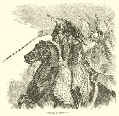 Franske Cuirassiers (gravering) af French School