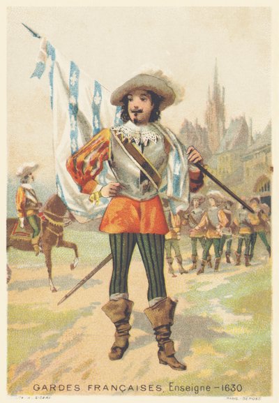 Franske garder, fenrik i 1630 (Regiment d