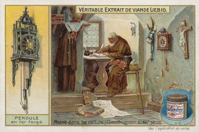 Fransk kødekstrakt (Bouillon), munk i fængsel af French School