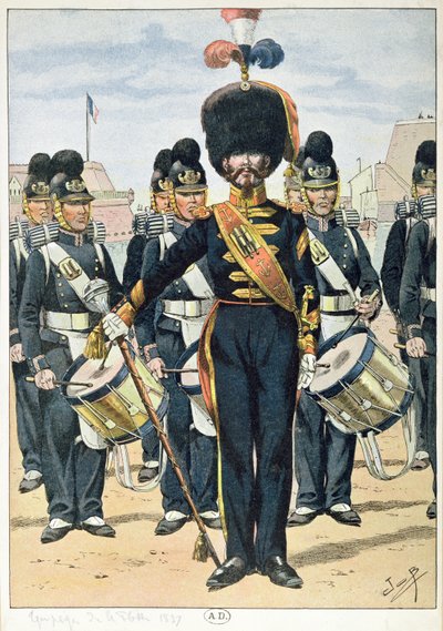Fransk flådekorps i 1837, ca. 1900 af French School