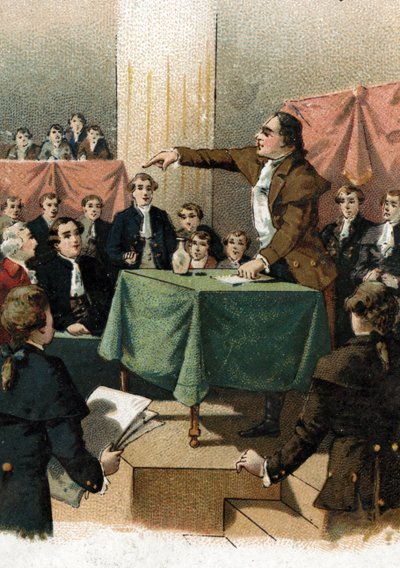 Fransk revolution - Georges Jacques Danton (1759-1794) udbrød "" for at besejre, vi har brug for frækhed, og altid frækhed"" August 1792 (Fransk revolution: Georges Danton taler "" Vi har brug for frækhed, og endnu mere frækhed, og altid frækhed! "" august af French School