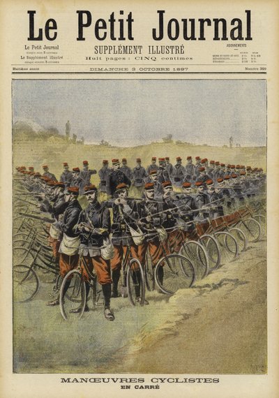 Franske cykeltropper på manøvrer af French School