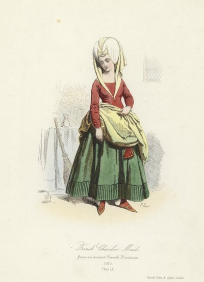 Fransk stuepige, 1400-tallet af French School