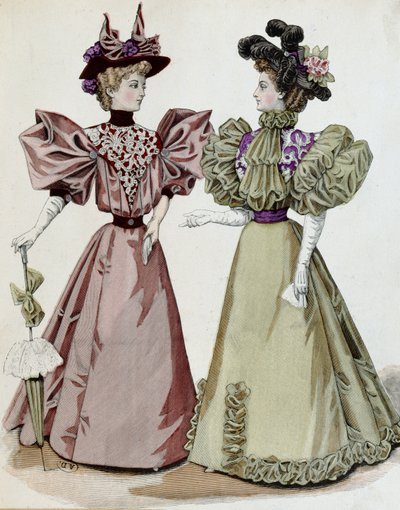 Fransk mode, 1895 af French School