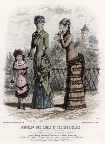 Fransk modeplade, slutningen af 1800-tallet af French School