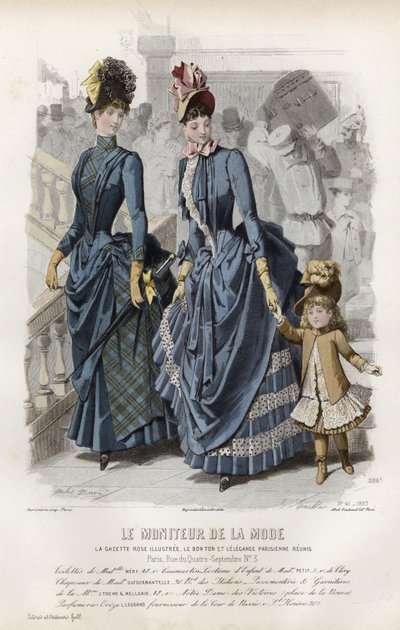Fransk modeplade, slutningen af 1800-tallet af French School